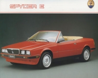 Maserati Spyder E Prospekt ca. 1990