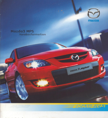 Mazda 3 MPS Vorab-Prospekt 3.2006