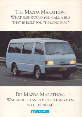 Mazda Bus Marathon Prospekt ca. 1990