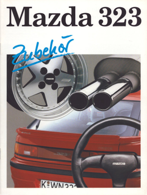 Mazda 323 Zubehör Prospekt 12.1990