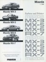 Mazda MX 3 5 6, RX-7 Colors 1.1993