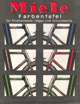Miele Farbtafel Prospekt 5.1938
