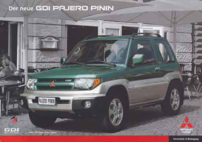 Mitsubishi GDI Pajero Pinin Prospekt 9.1999