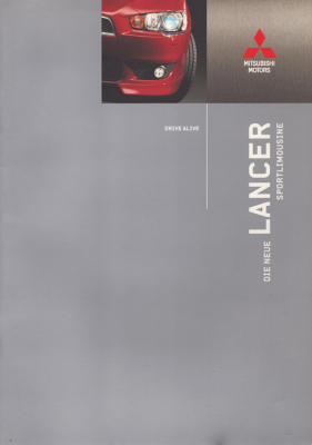 Mitsubishi Lancer Sportlimousine Prospekt 10.2007