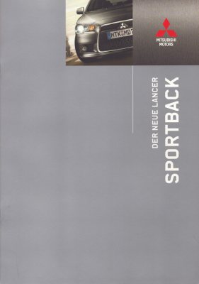 Mitsubishi Lancer Sportback Prospekt 10.2008