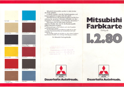 Mitsubishi Farben 2.1980