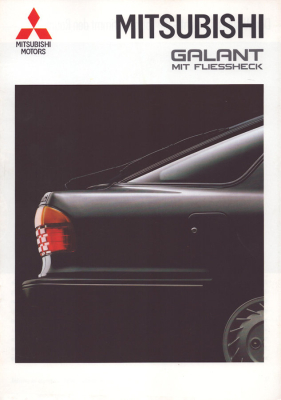 Mitsubishi Galant Fliessheck Prospekt 4.1991