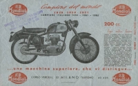 Mondial 200 cc. Tipo extra lusso Prospekt 1952