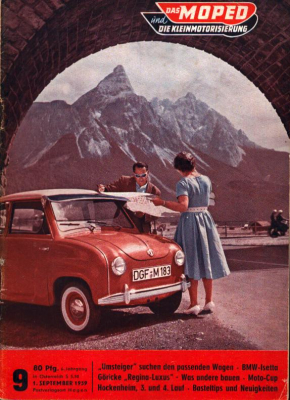Moped und die Kleinmotorisierung 1959 Heft 9