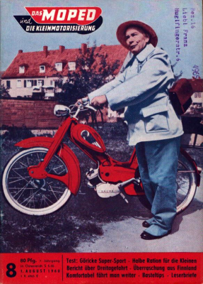 Moped und die Kleinmotorisierung 1960 Heft 8