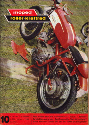 Moped Roller Kraftrad 1961 Heft 10