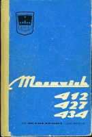 Moskwitsch 412 427 434 owner`s manuel 1960s