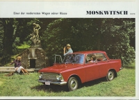 Moskwitsch 408 brochure ca. 1970