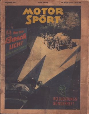 Motor & Sport 1927 Heft 39