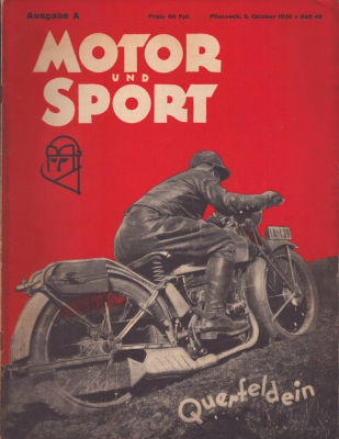 Motor & Sport 1930 Heft 40