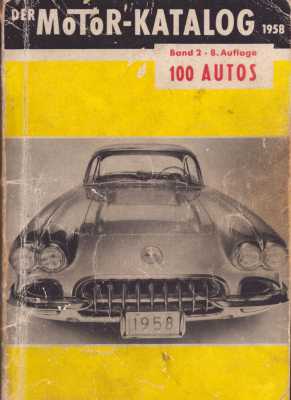 Motorkatalog 100 Autos Band 2 1958