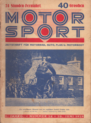 Motorsport / Östereich Nr. 28 1929