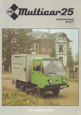 IFA Multicar 25 Kofferfahrzeug M 2577 Prospekt 1982