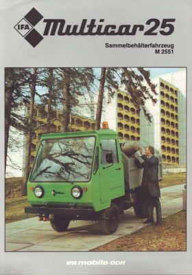 IFA Multicar 25 Sammelbehälterfahrzeug M 2551 Prospekt 1982
