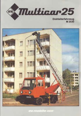 IFA Multicar 25 Drehleiterfahrzeug M 2530 Prospekt 1982