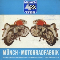 Münch 1200 TTS Prospekt ca. 1966