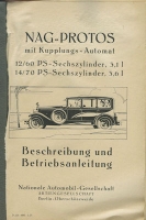 Preview: NAG-Protos 12/60 + 14/70 PS Bedienungsanleitung 3.1929