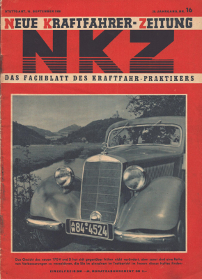 Neue Kraftfahrer Zeitung NKZ 1950 Heft 16