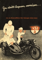Preview: NSU Seitenwagen Prospekt ca. 1933 Preview: NSU Seitenwagen Prospekt ca. 1933