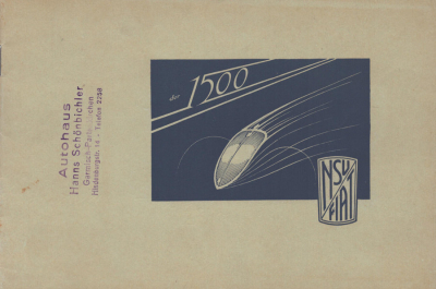 NSU-Fiat 1500 Prospekt 1930er Jahre