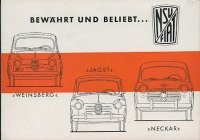 NSU-Fiat Programm ca. 1959