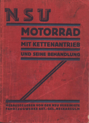 NSU 200 T Bedienungsanleitung 1929