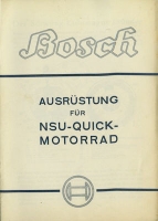 Bosch Ausrüstung für NSU Quick 7.1937