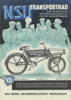 Preview: NSU Transportrad Prospekt ca. 1939 Preview: NSU Transportrad Prospekt ca. 1939
