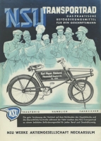 NSU Transport-bicycle brochure ca. 1939