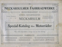 NSU Motorrad Programm 1909