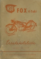 NSU Fox Viertakt Ersatzteilliste 2.1954