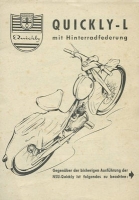 NSU Quickly L with rear suspension brochure 1950s