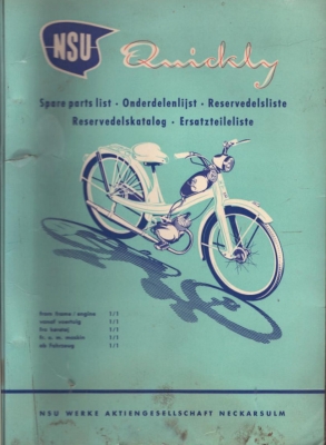 NSU Quickly Ersatzteilliste 6.1956