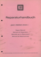 NSU Prinz 1000 TT Reparaturanleitung 1970er Jahre