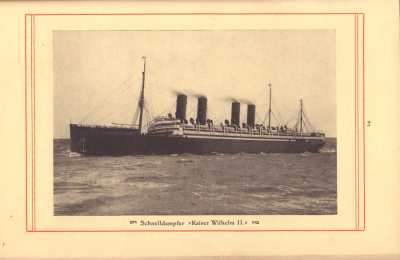 Preview: Schnelldampfer Kaiser Wilhelm II. Broschüre ca. 1900