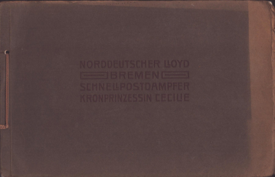 Schnellpostdampfer Kronprinzessin Cecilie Broschüre ca. 1905