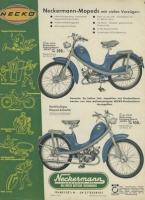 Neckermann Necko Moped brochure 5.1956