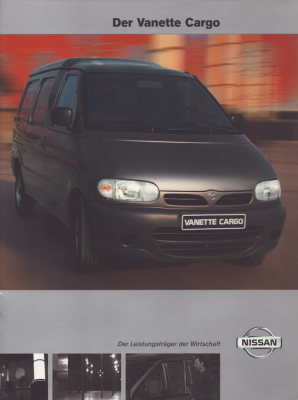 Nissan Vanette Cargo Prospekt 11.1999