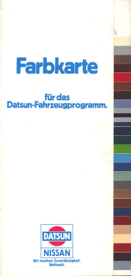 Datsun Farbkarte 6.1982