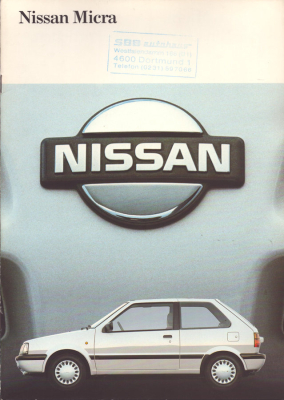 Nissan Micra Prospekt 8.1989