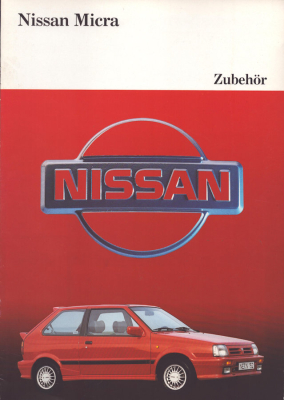 Nissan Micra Zubehör Prospekt 9.1989
