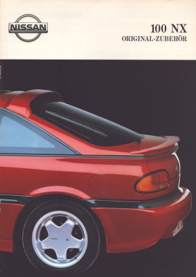 Nissan 100 NX Zubehör Prospekt 5.1991