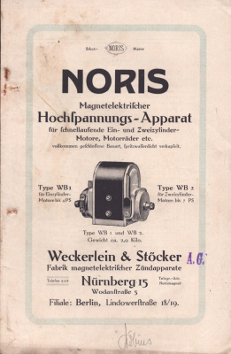Noris Magnetelektrischer Hochspannungs-Apparat ca. 1920
