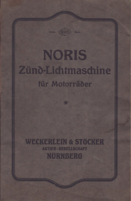 Noris Zünd-Lichtmaschine für Motorräder 1920er Jahre