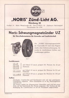 Noris Schwunglichtmagnetzünder ULZ 10.1952